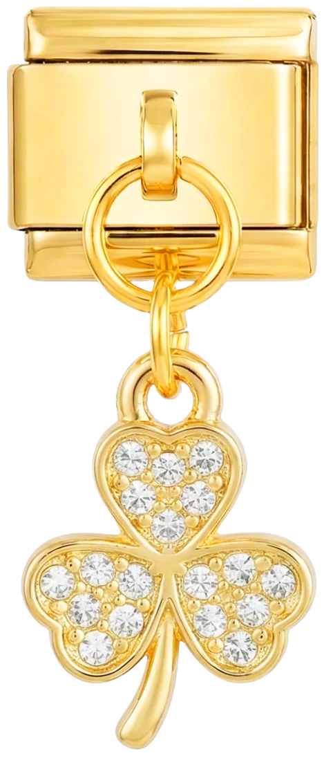 3 Leaf Clover with Stones Hanging on Gold - 3-leaf-clover-with-stones-hanging-on-gold.png