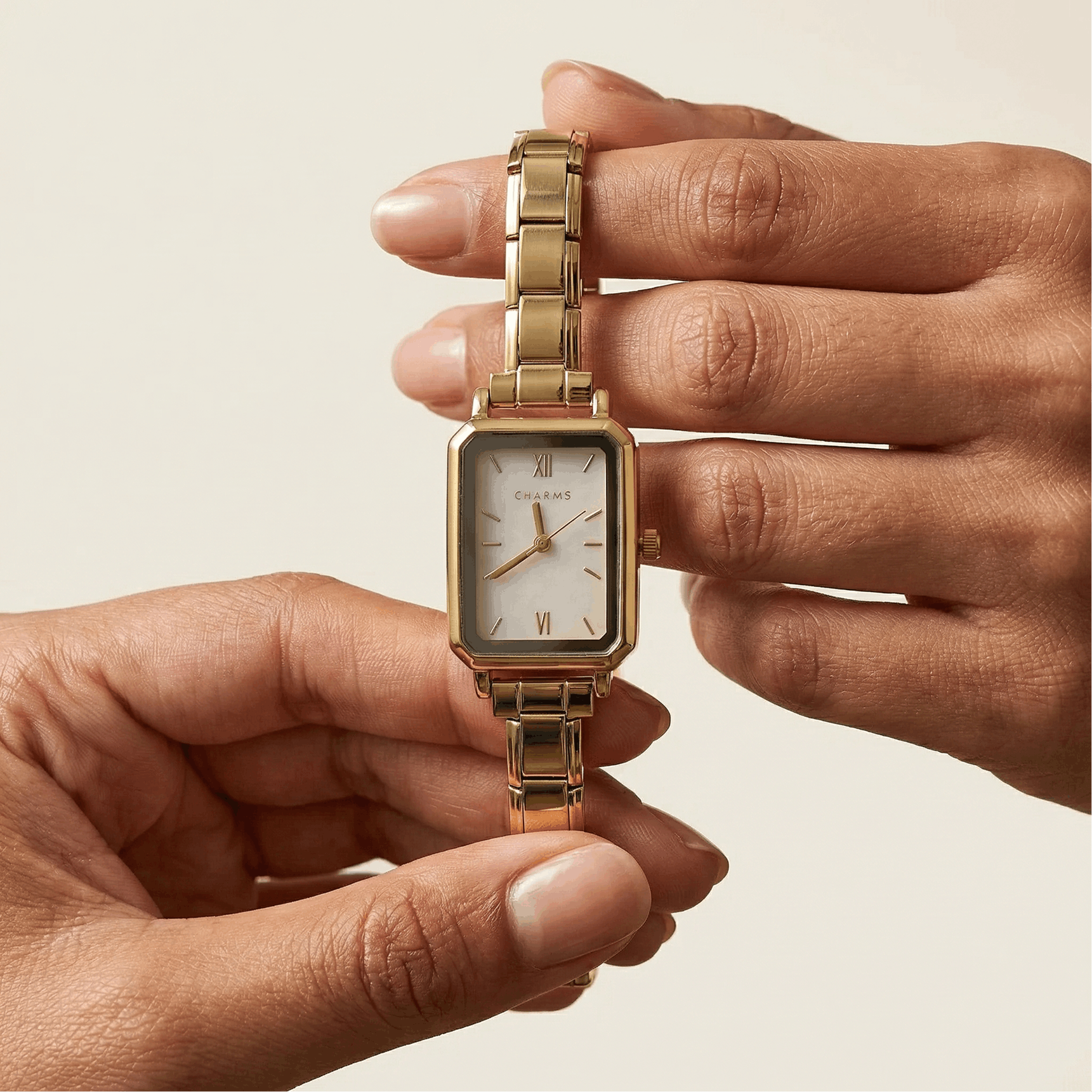 Como – Édition dorée cadran blanc