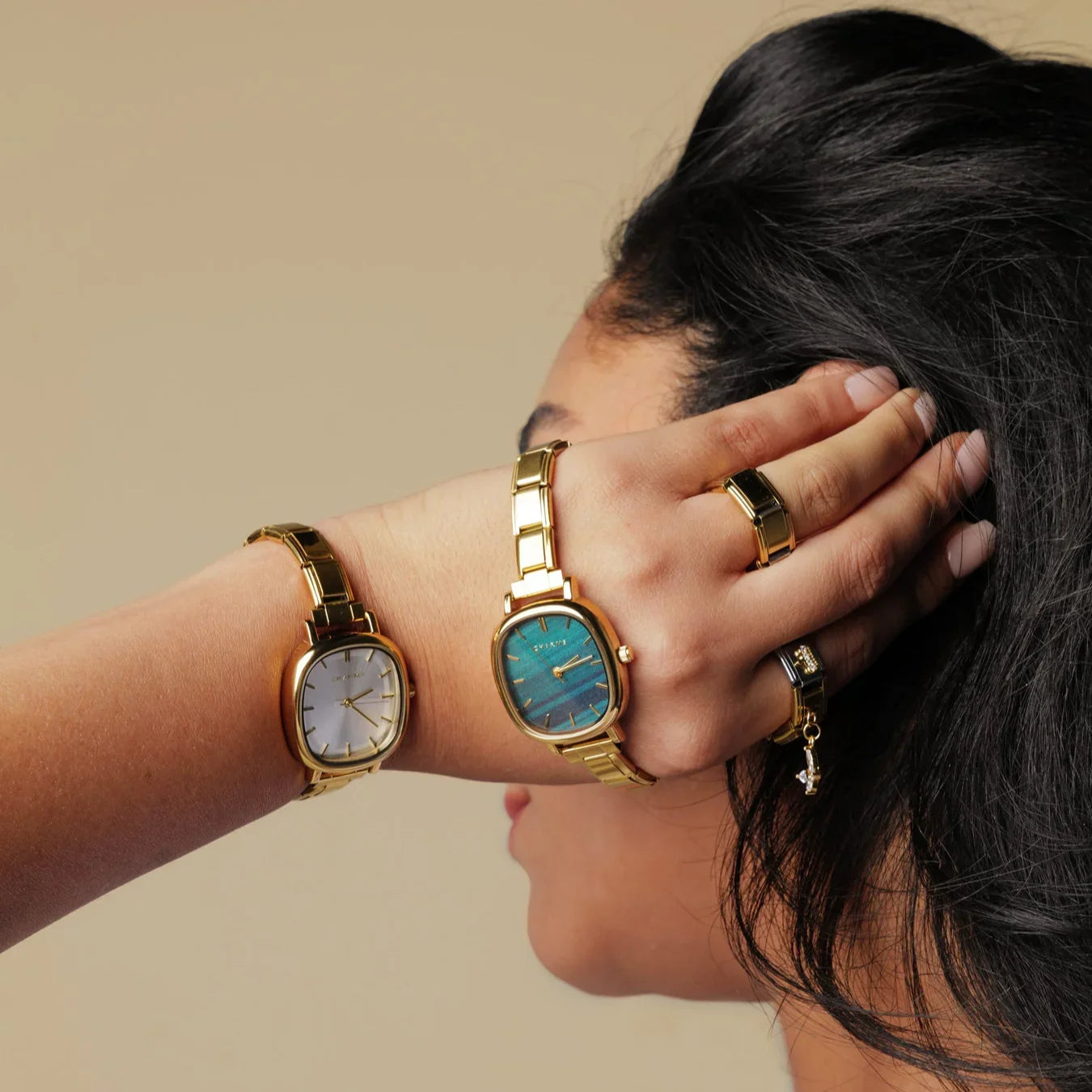 Capri – Édition dorée cadran émeraude