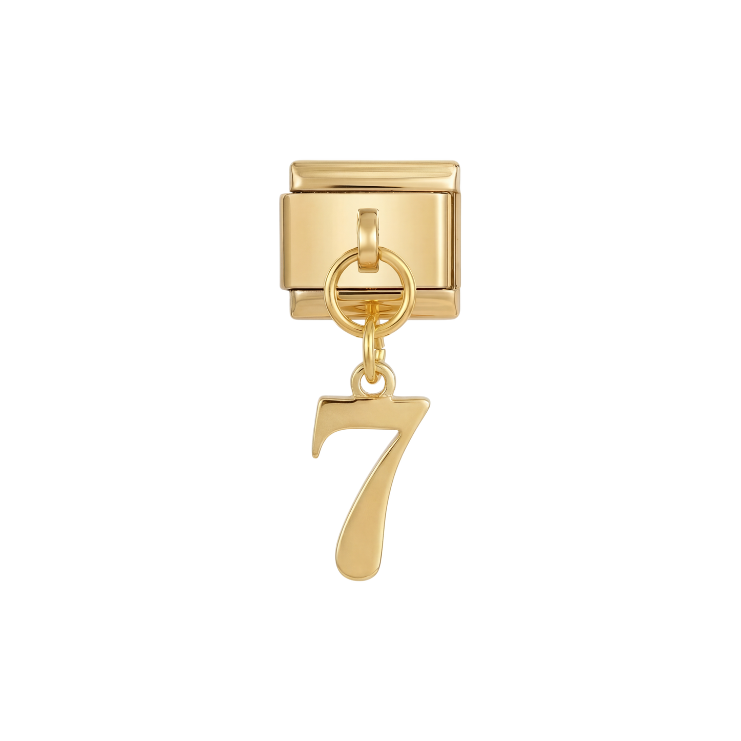 Number 7, Hanging, on Gold