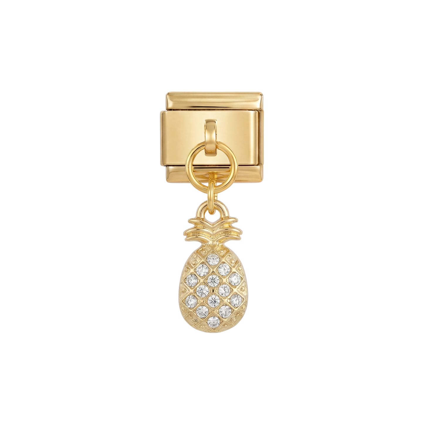 Pineapple with Stones on Gold