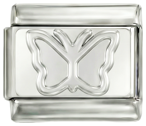 À ajouter - Papillon, sur argent