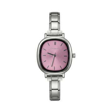 Montre Capri argent – édition cadran rose