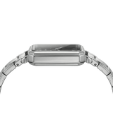 ساعة Como فضية – إصدار المينا الأسود