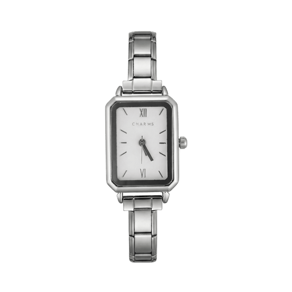 Montre Como argent – édition cadran blanc