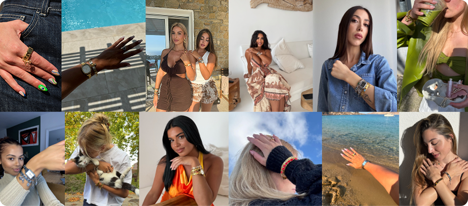 Collage des poignets de la communauté