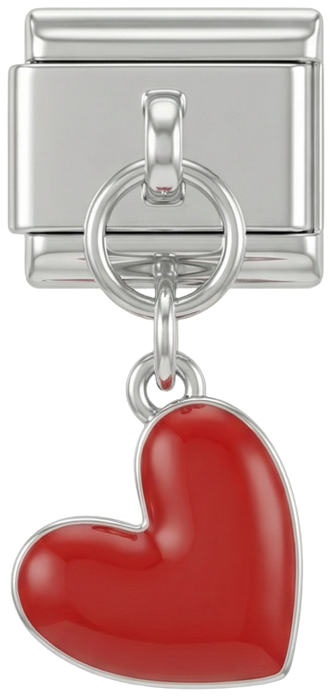 Red Heart Hanging on Silver - Red-Heart-Hanging-on-Silver.png