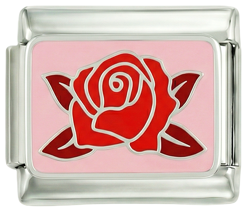 Red Rose on Pink Plate - Red-Rose-on-Pink-Plate.png