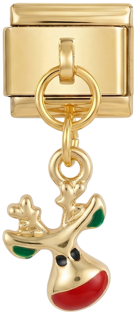 Snow Reindeer with Big Red Nose - Snow-Reindeer-with-Big-Red-Nose.png