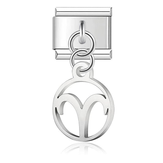 Aries Sign, on Silver - Charms Official
