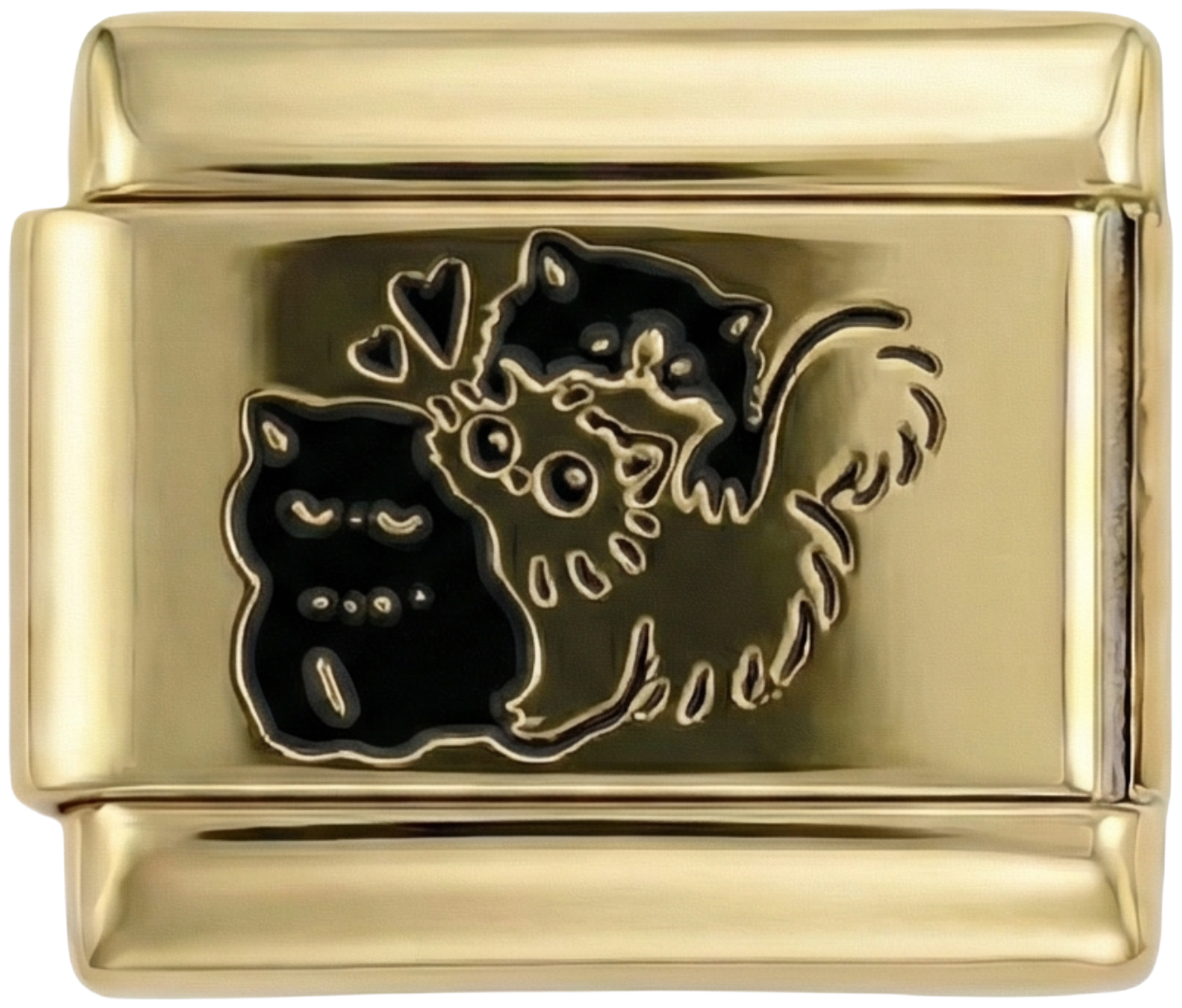 Black Cat's Face on Gold - black-cats-face-on-gold.png