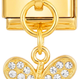Butterfly with White Stones, on Gold - butterfly-with-white-stones-on-gold.png
