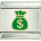 Green Money Bag on Silver - green-money-bag-on-silver.png
