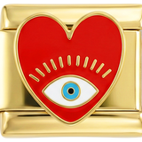 Red Heart with Blue Eye on Gold - red-heart-with-blue-eye-on-gold.png